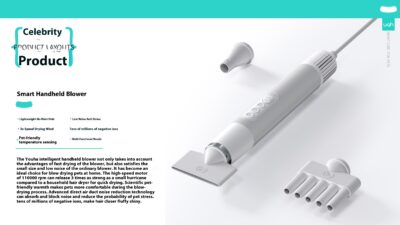 Smart handheld water blower