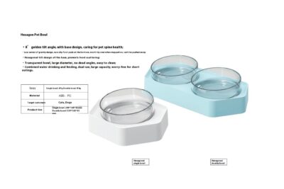 Hexagonal Pet Bowl